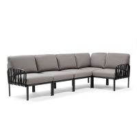 Nardo Komodo 5 loungeset modulair antraciet rosa quarzo - afbeelding 2