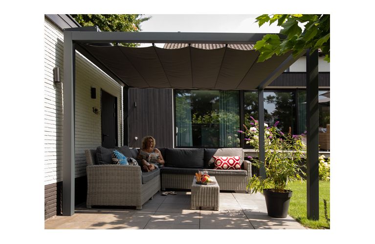 Nesling Prosail pergola 319x319cm alu Showroommodel - afbeelding 2