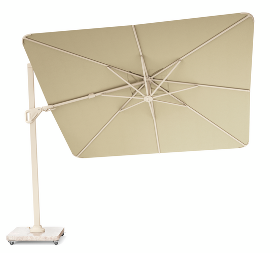 Nexus T2 Premium zweefparasol Champagne - sandstone 300x300cm
