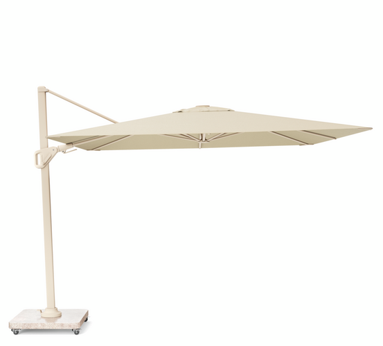 Nexus T2 Premium zweefparasol Champagne - sandstone 300x300cm - afbeelding 2