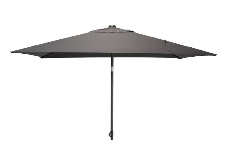 Oasis push up parasol 200x250cm antraciet - afbeelding 1