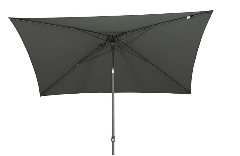 Oasis push up parasol 200x250cm antraciet - afbeelding 2