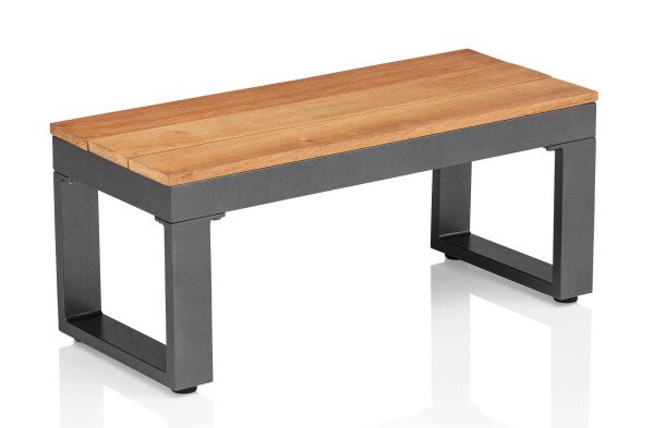 Ocean skid lounge side table met teak top