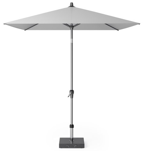 Platinum Riva parasol 250x200cm light grey excl. parasolvoet