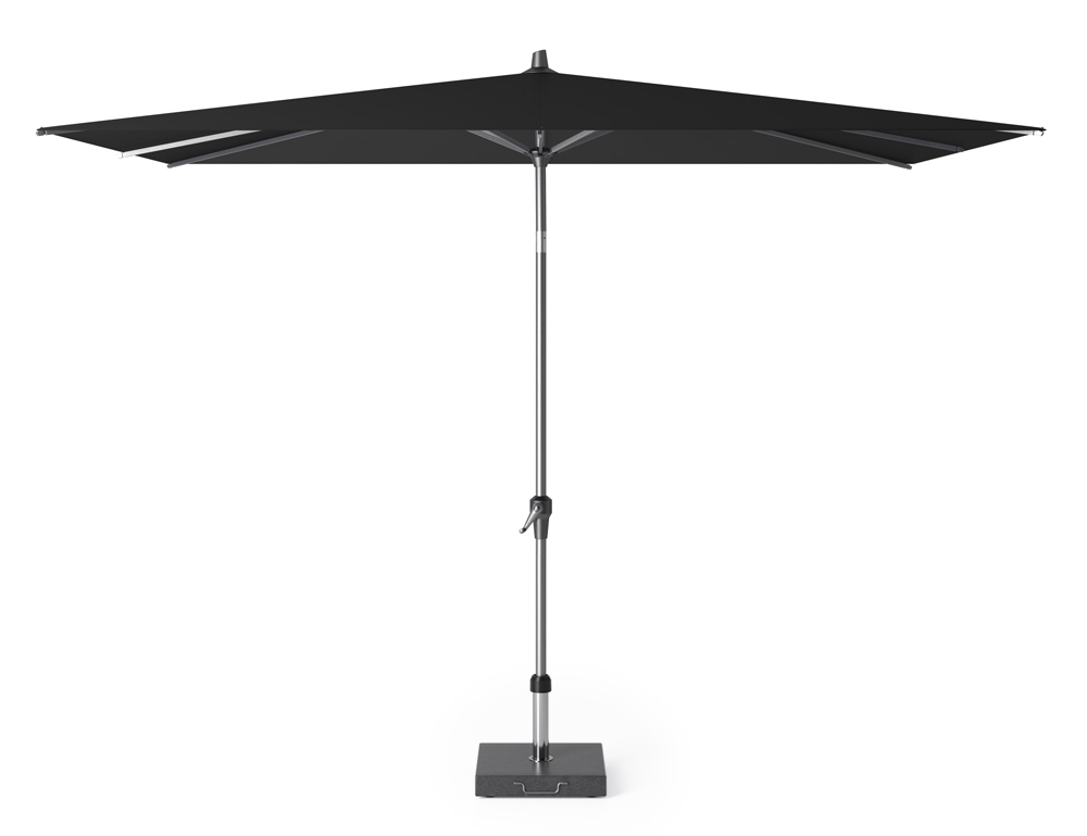 taxi bundel pack Platinum Riva parasol 300x200cm rechthoek zwart excl. parasolvoet -  Rijkenberg Tuinmeubelen