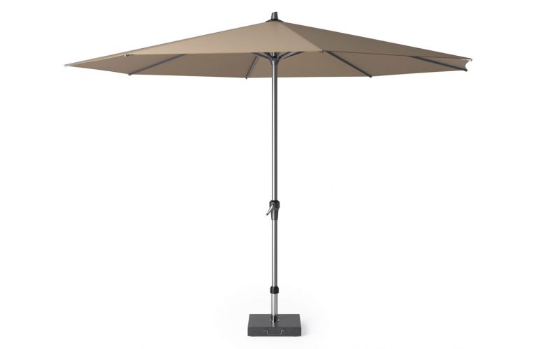 Platinum Riva parasol 350cm rond taupe excl. parasolvoet