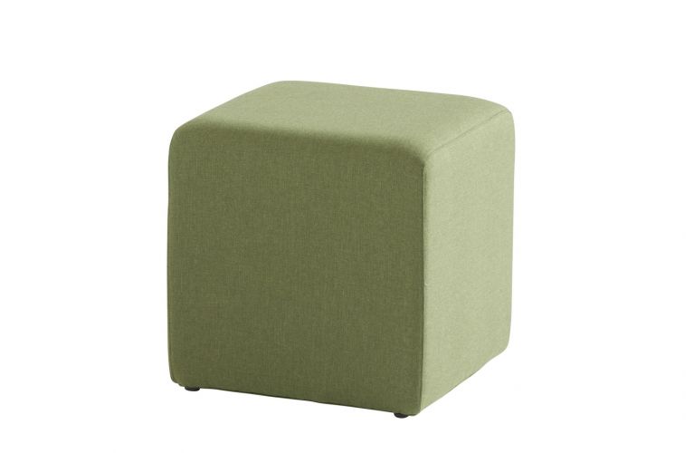 Poef 43x43cm upholstery olefin groen