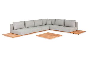 Suns Aspen loungeset 345x345cm soft grey - afbeelding 4