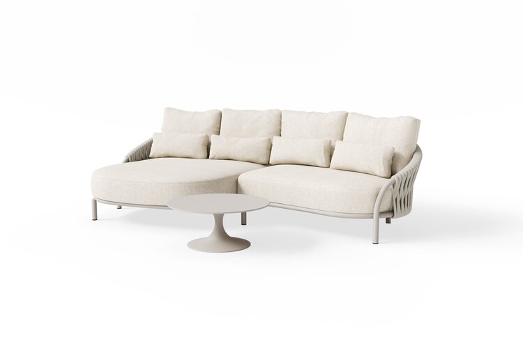 Suns Feroli 3-delige loungeset right camelsand  - misty rope