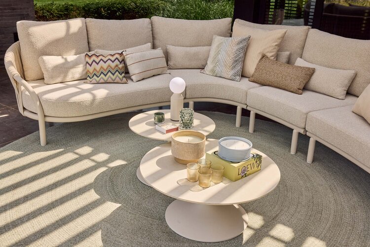 Suns Feroli 4-delige loungeset halfround xl camelsand  - misty rope - afbeelding 3