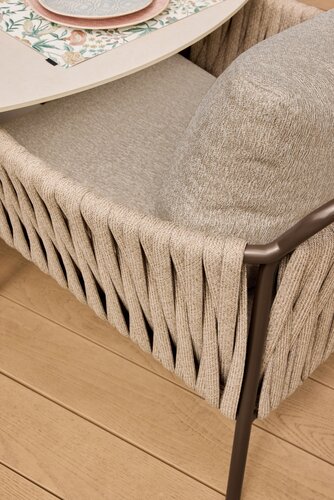 Suns Fiave diningchair Bronze  - Clouded rope - afbeelding 3