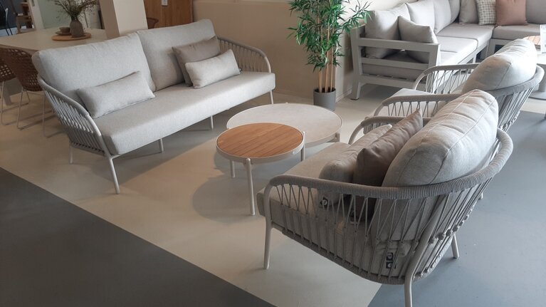 Suns Nappa 5-delige sofa loungeset sand  - natural mixed weave - afbeelding 1