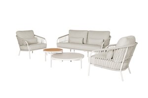 Suns Nappa 5-delige sofa loungeset sand  - natural mixed weave - afbeelding 3