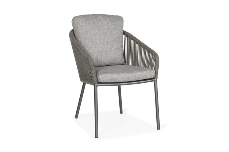 Suns Nappa diningchair  fishbone antraciet - light grey 