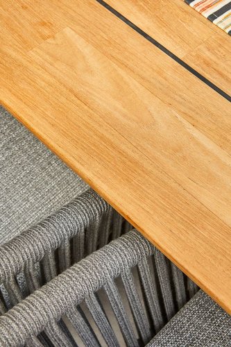 Suns Nappa diningchair  fishbone camel sand - natural gravel - afbeelding 3