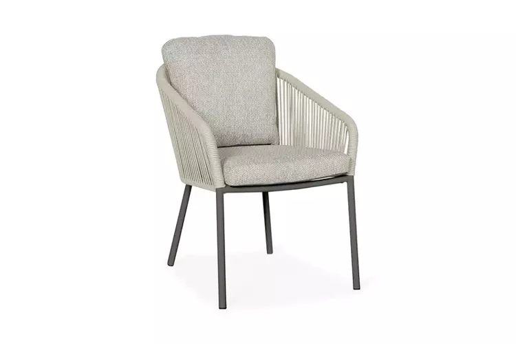 Suns Nappa diningchair  fishbone matt royal grey - soft mixed grey