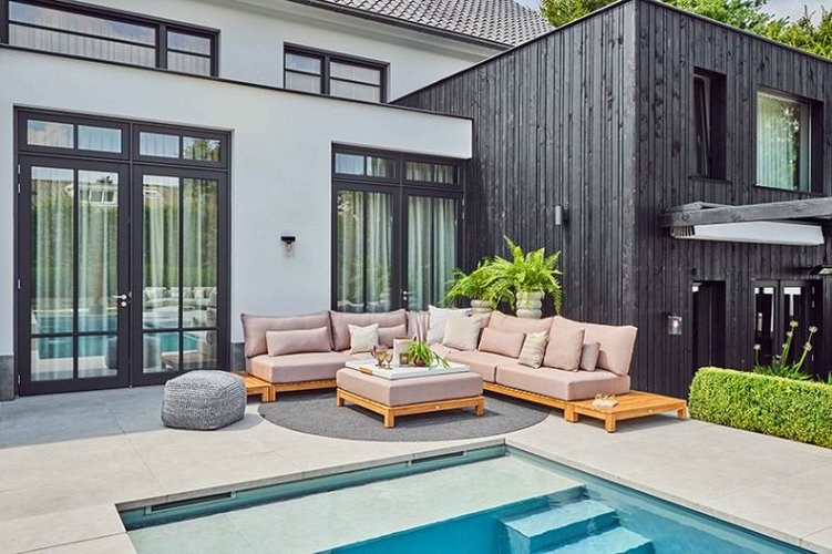 Suns Portofino loungeset 396x396cm Soft Pink