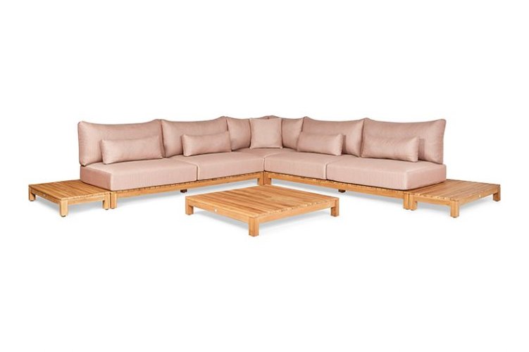 Suns Portofino loungeset 396x396cm Soft Pink - afbeelding 2