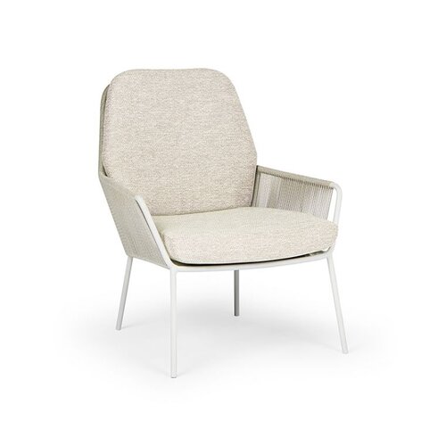 Suns Punta loungechair Camel sand natural mixed weave  kussenset