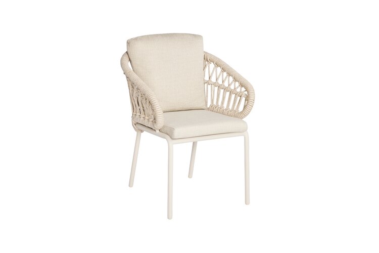 Suns Tosca diningchair camel sand - natural mixed weave