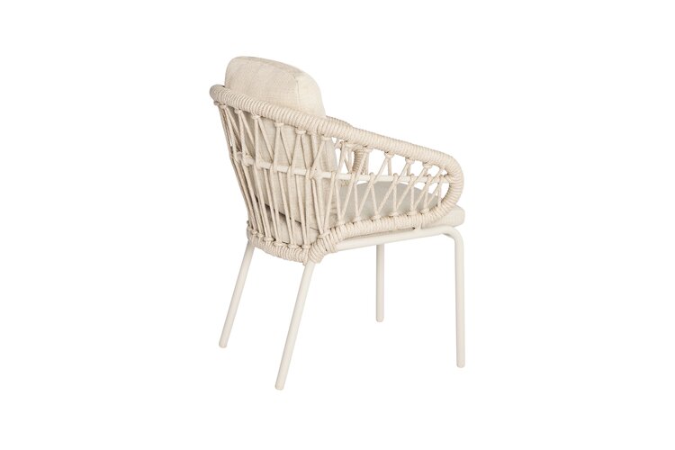 Suns Tosca diningchair camel sand - natural mixed weave op=op - afbeelding 2