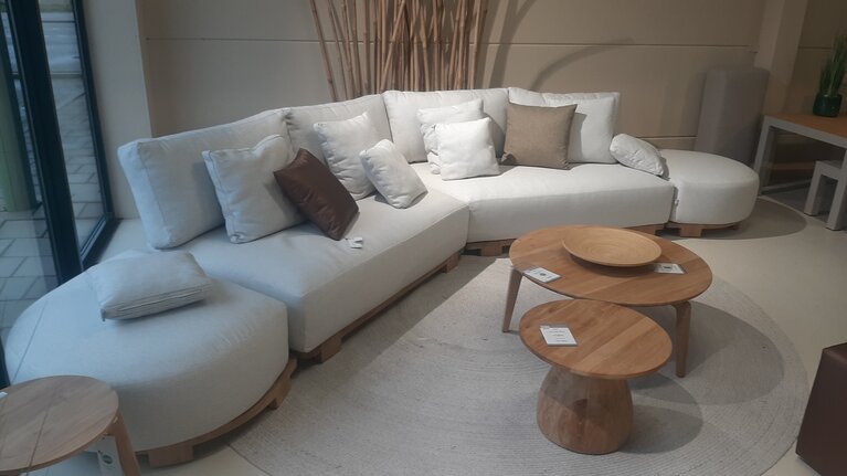 Suns Vento loungeset organisch light sand gravel showroomverlater - afbeelding 2