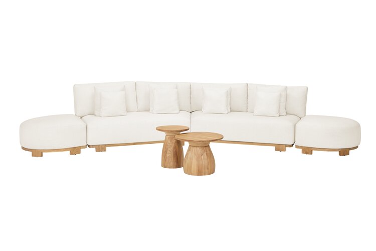 Suns Vento loungeset organisch light sand gravel showroomverlater - afbeelding 3