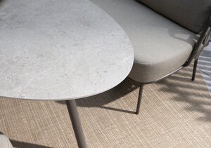  Taste 4so Salute coffeetable 120x65cm oval terre - ceramic - afbeelding 2