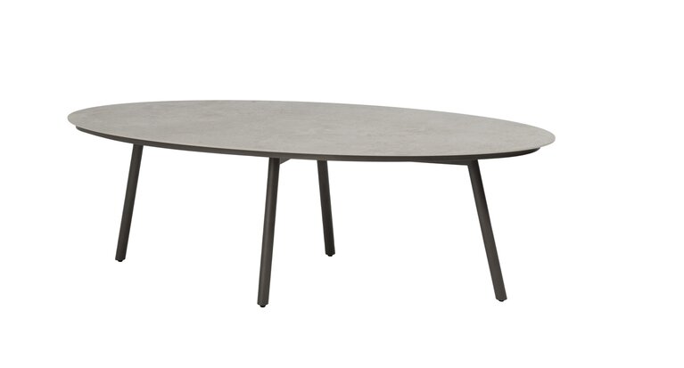Taste 4so Salute low dining tafel 220x105cm oval terre - ceramic - afbeelding 1