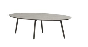 Taste 4so Salute low dining tafel 220x105cm oval terre - ceramic - afbeelding 1