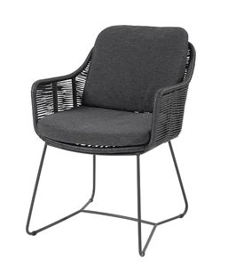 Taste belmond dining tuinstoel antraciet twisted wicker laatste stoel - afbeelding 1