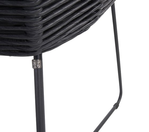 Taste belmond dining tuinstoel antraciet twisted wicker laatste stoel - afbeelding 6