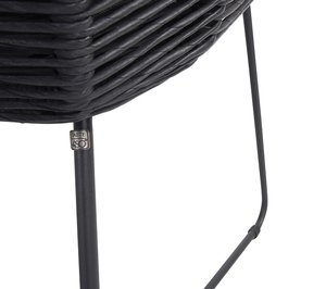 Taste belmond dining tuinstoel antraciet twisted wicker laatste stoel - afbeelding 6