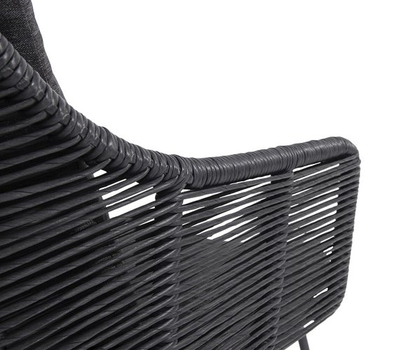 Taste belmond dining tuinstoel antraciet twisted wicker laatste stoel - afbeelding 5