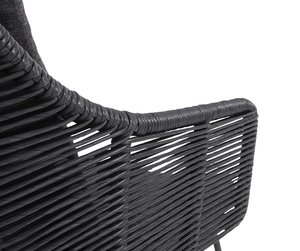 Taste belmond dining tuinstoel antraciet twisted wicker laatste stoel - afbeelding 5