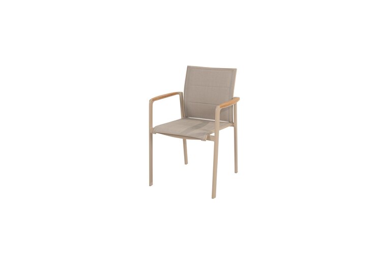 Taste Cortina dining stapelbare tuinstoel rope latte nog slechts 3 stuks - afbeelding 1