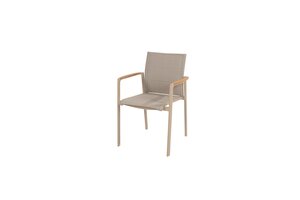 Taste Cortina dining stapelbare tuinstoel rope latte nog slechts 3 stuks - afbeelding 1