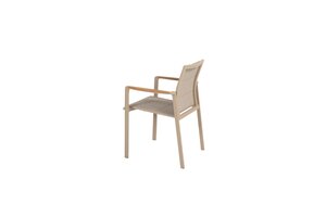 Taste Cortina dining stapelbare tuinstoel rope latte nog slechts 3 stuks - afbeelding 2