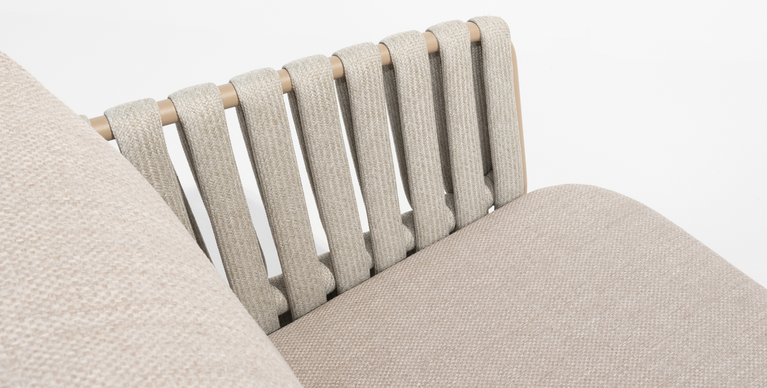 Taste Eva dining tuinstoel rope latte nog slechts 2 stuks - afbeelding 5