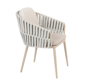 Taste Eva dining tuinstoel rope latte nog slechts 2 stuks - afbeelding 4