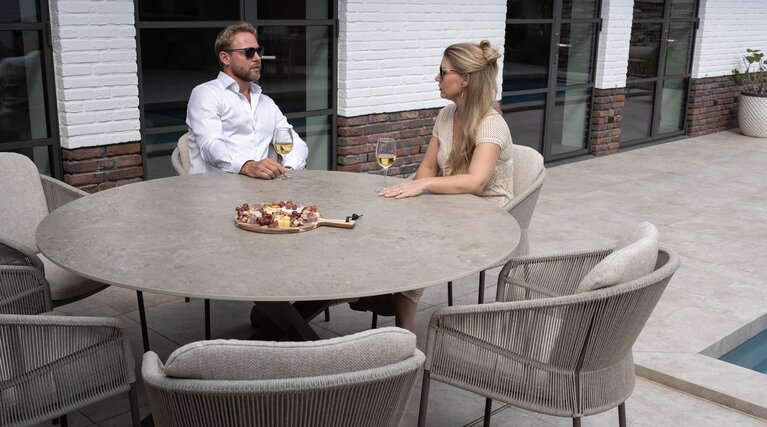 Taste Florence 5-delige dining set rope - frame terre - afbeelding 7