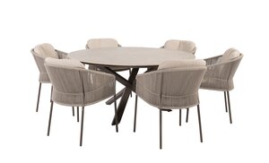 Taste Florence 7-delige dining set rope - frame terre - afbeelding 1
