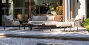 Taste Florence living loungeset 3-dlg rope - frame terre - afbeelding 7