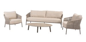 Taste Florence living loungeset 3-dlg rope - frame terre - afbeelding 3
