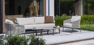 Taste Florence living loungeset 4-dlg rope - frame terre - afbeelding 6