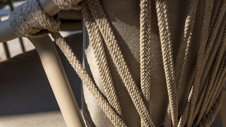 Taste Manitoba 7-delige dining tuinset rope latte prado barrel - afbeelding 7