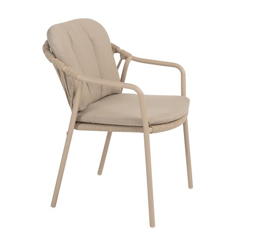 Taste Manitoba dining stapelbare tuinstoel rope latte