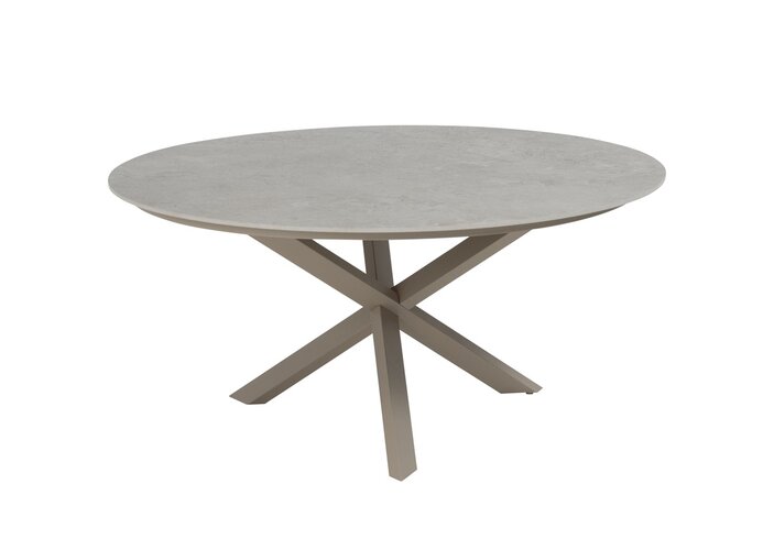 Taste Prado dining tuintafel keramiek rond 160cm latte frame