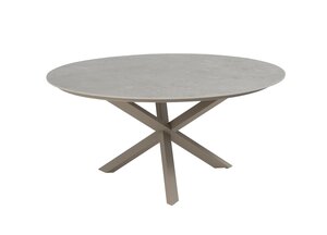 Taste Prado dining tuintafel keramiek rond 160cm latte frame - afbeelding 1