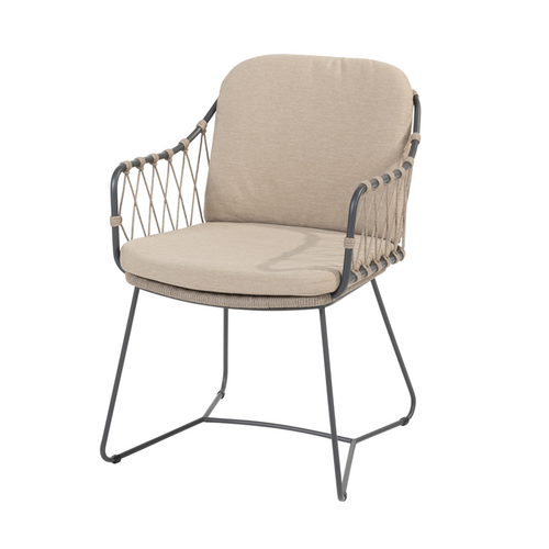 Taste Prego dining tuinstoel rope taupe